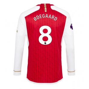 Lacne Muži Futbalové dres Arsenal Martin Odegaard #8 2023-24 Dlhy Rukáv - Domáci